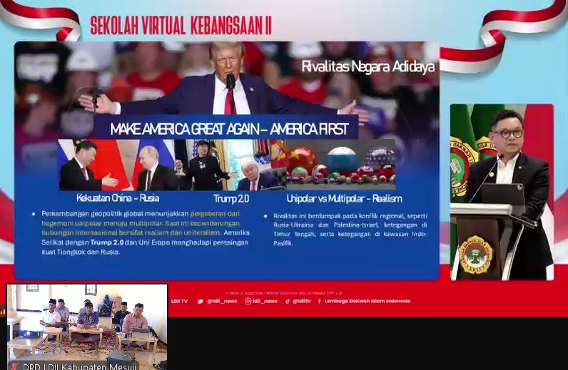 LDII Mesuji Ikuti Sekolah Virtual Kebangsaan, Gubernur Lemhannas Ingatkan Kedaulatan Bangsa